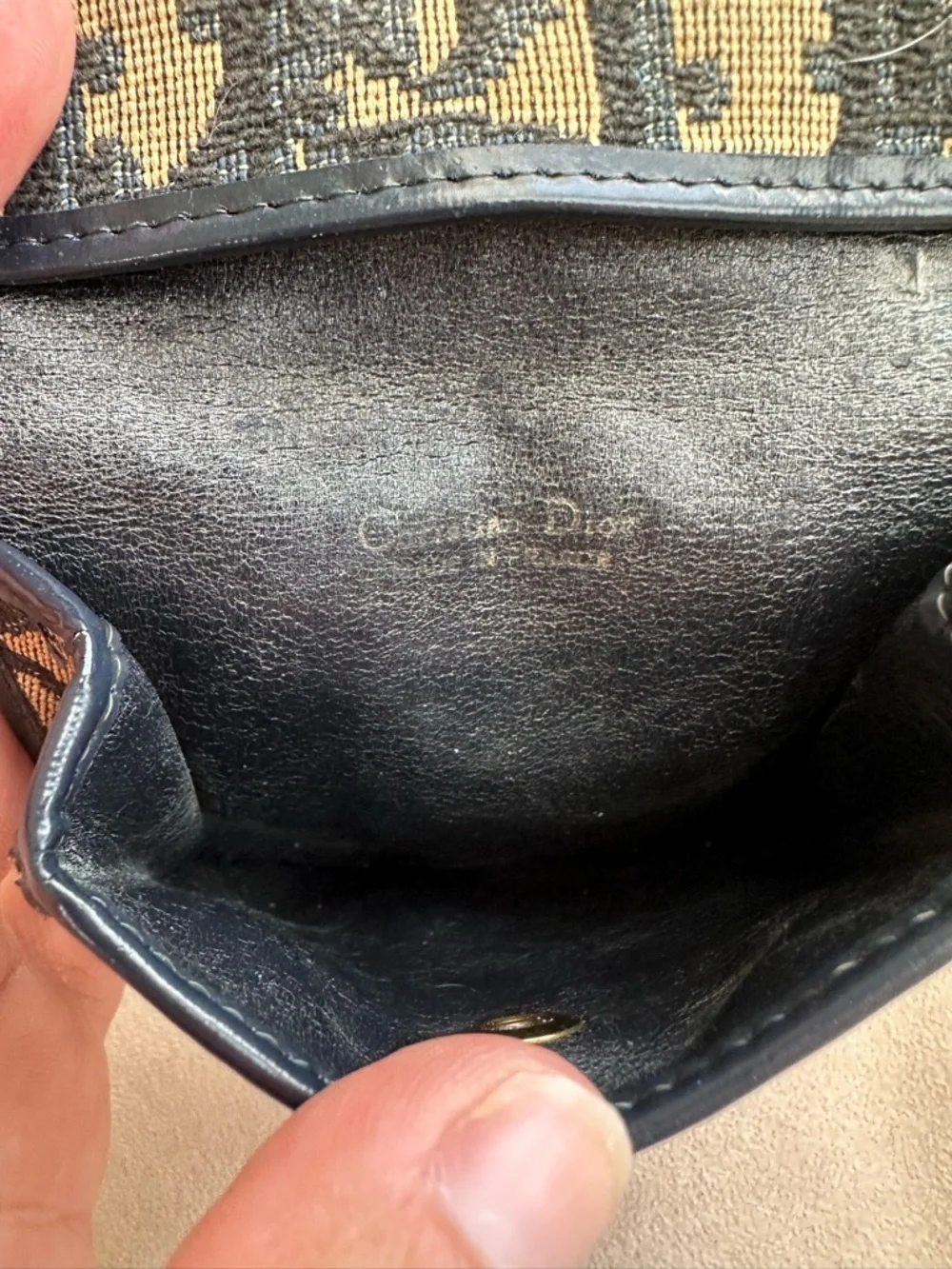 💙 Christian Dior Vintage Trotter Coin Pouch - Authentic